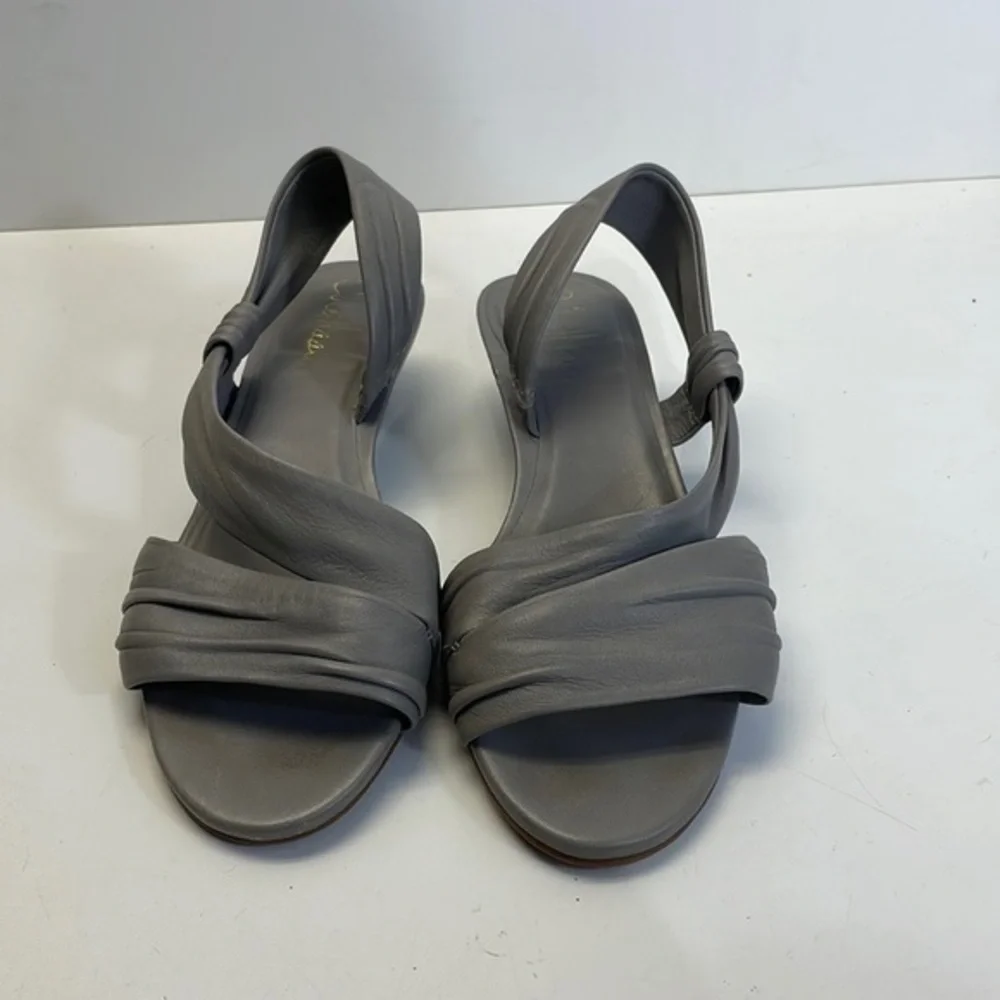 Cole Haan light, gray, leather sandals, Nike air technology
